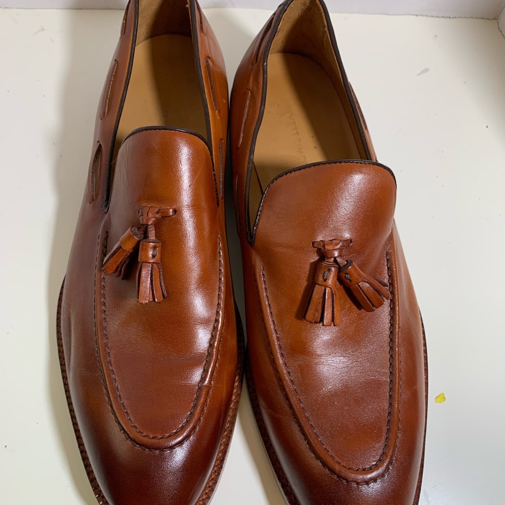 Beckett Simonon Bernard Tassel Loafer. Handmade men’s Leather Loafers sz11